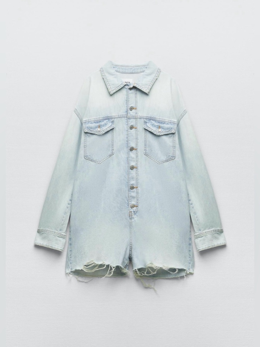 ZARA DENIM ROMPER